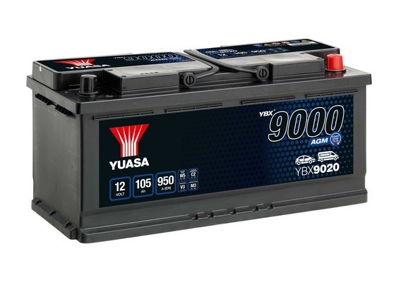 Стартерний акумулятор, YUASA YBX9020