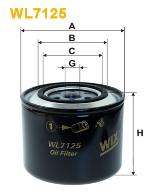 Масляный фильтр   WL7125   WIX FILTERS