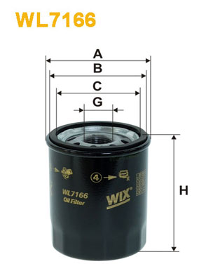 Оливний фільтр   WL7166   WIX FILTERS