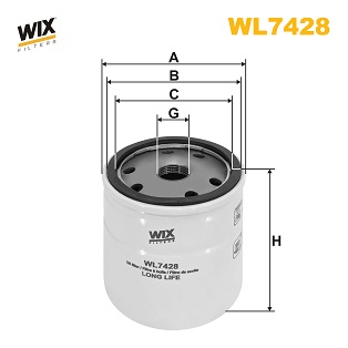 Масляный фильтр   WL7428   WIX FILTERS