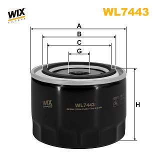 Оливний фільтр   WL7443   WIX FILTERS