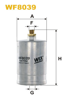 Фільтр палива   WF8039   WIX FILTERS