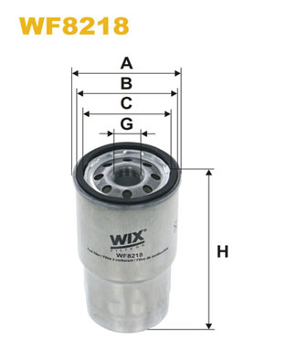 Фільтр палива   WF8218   WIX FILTERS