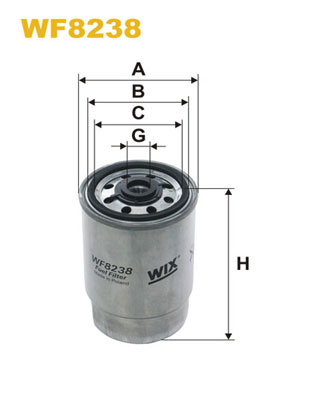 Топливный фильтр   WF8238   WIX FILTERS