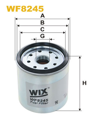 Фільтр палива   WF8245   WIX FILTERS