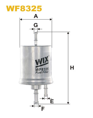 Фільтр палива   WF8325   WIX FILTERS