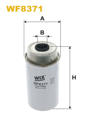 Фільтр палива   WF8371   WIX FILTERS