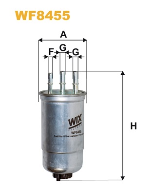 Фільтр палива   WF8455   WIX FILTERS