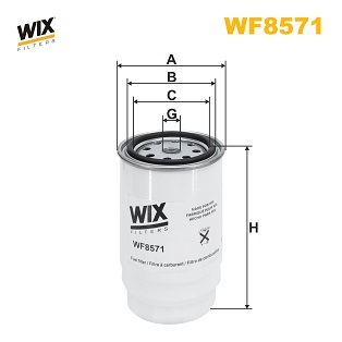 Фільтр палива   WF8571   WIX FILTERS