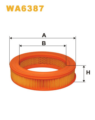 Воздушный фильтр   WA6387   WIX FILTERS