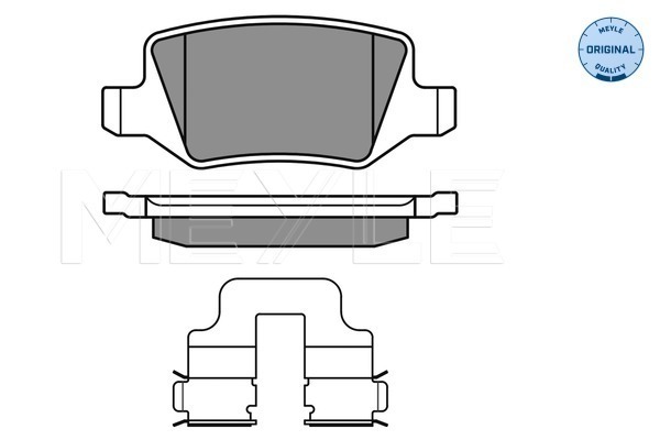 Комплект гальмівних накладок, дискове гальмо   025 231 3814   MEYLE