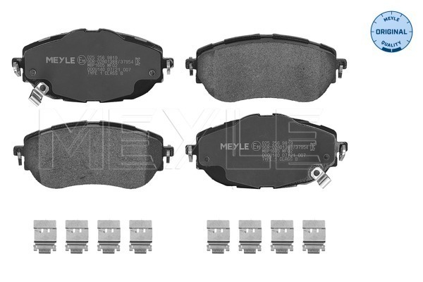 Комплект гальмівних накладок, дискове гальмо   025 256 9819   MEYLE